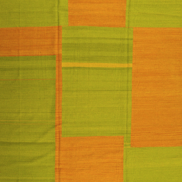 Machine Washable Abstract Yellow Contemporary Rug, wshcon1702yw