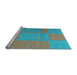 Sideview of Machine Washable Abstract Light Blue Contemporary Rug, wshcon1702lblu