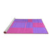 Sideview of Machine Washable Abstract Purple Contemporary Area Rugs, wshcon1702pur