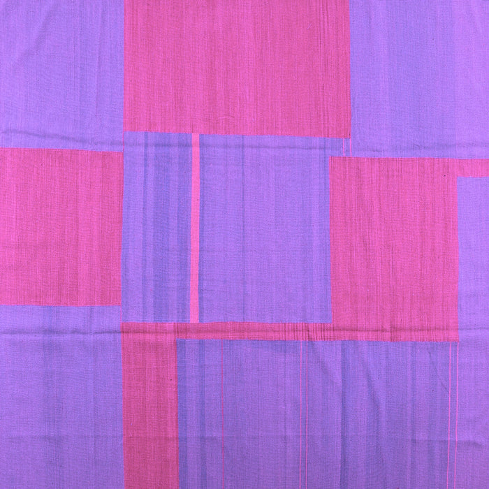 Square Machine Washable Abstract Purple Contemporary Area Rugs, wshcon1702pur