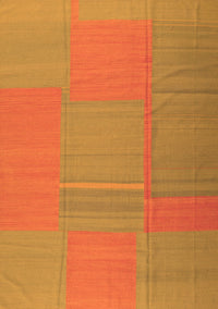 Abstract Orange Contemporary Rug, con1702org