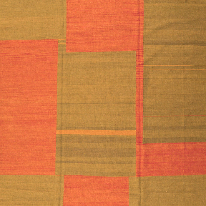 Abstract Orange Contemporary Rug, con1702org