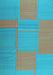 Abstract Light Blue Contemporary Rug, con1702lblu