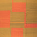 Serging Thickness of Abstract Orange Contemporary Rug, con1702org