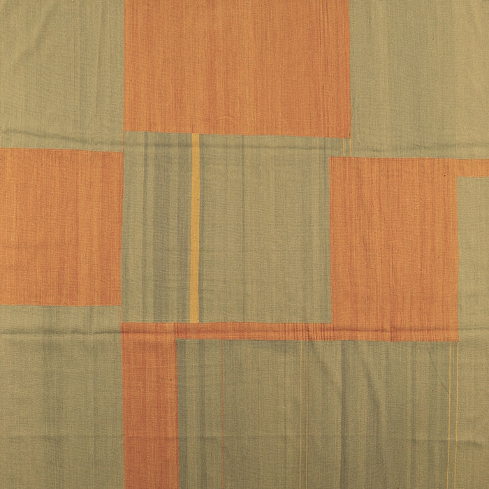 Square Machine Washable Abstract Brown Contemporary Rug, wshcon1702brn