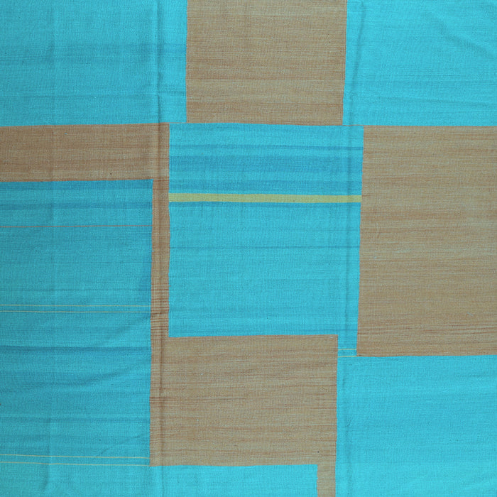 Square Abstract Light Blue Contemporary Rug, con1702lblu