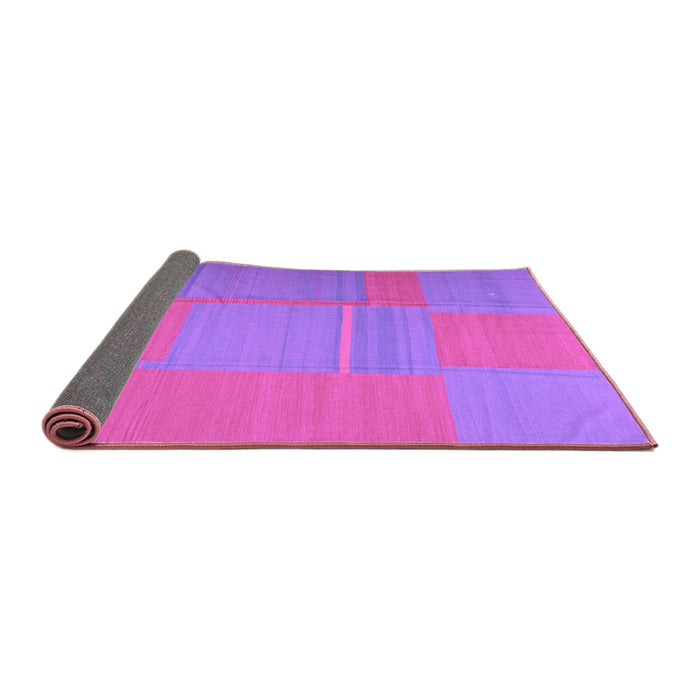 Sideview of Abstract Purple Contemporary Rug, con1702pur