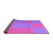 Sideview of Abstract Purple Contemporary Rug, con1702pur