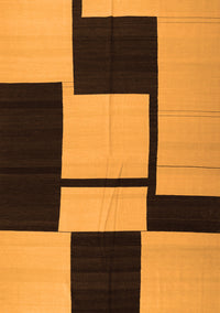 Abstract Orange Contemporary Rug, con1703org