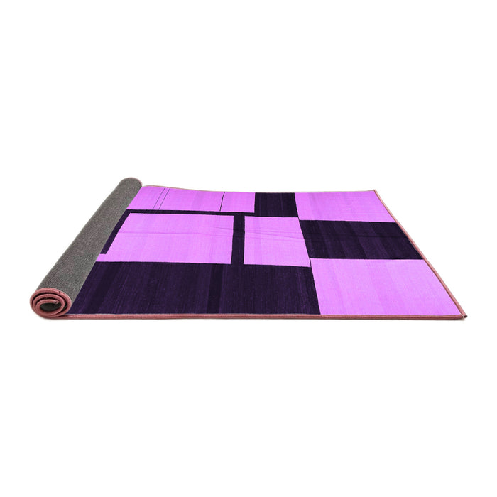 Sideview of Abstract Purple Contemporary Rug, con1703pur