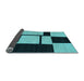 Sideview of Abstract Light Blue Contemporary Rug, con1703lblu