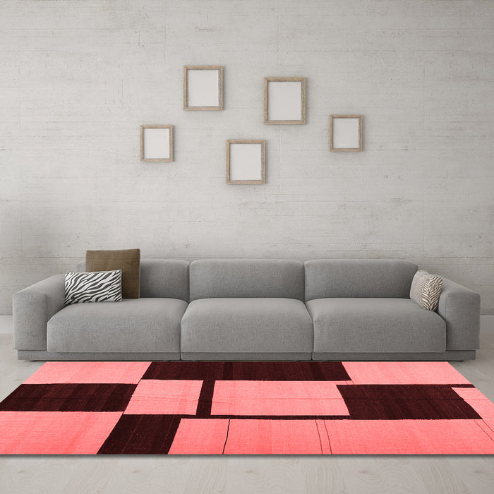 Contemporary Red Washable Rugs