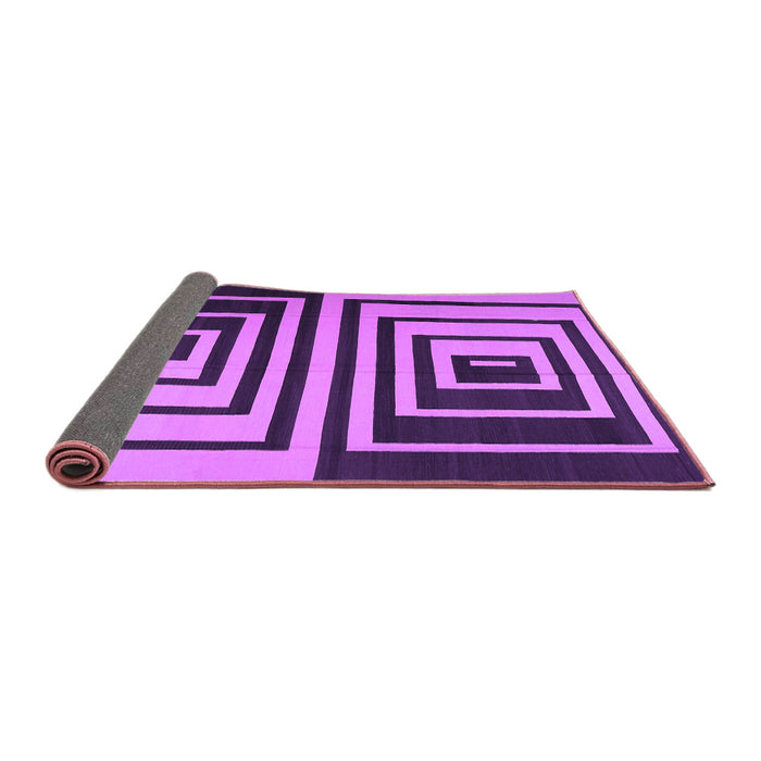 Sideview of Abstract Purple Contemporary Rug, con1704pur