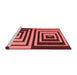 Contemporary Red Washable Rugs