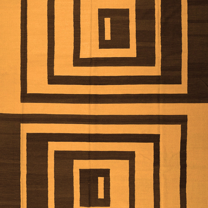 Abstract Orange Contemporary Rug, con1704org