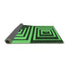 Sideview of Abstract Emerald Green Contemporary Rug, con1704emgrn