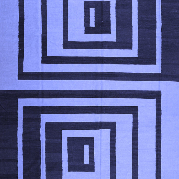 Abstract Blue Contemporary Rug, con1704blu