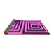 Sideview of Abstract Pink Contemporary Rug, con1704pnk