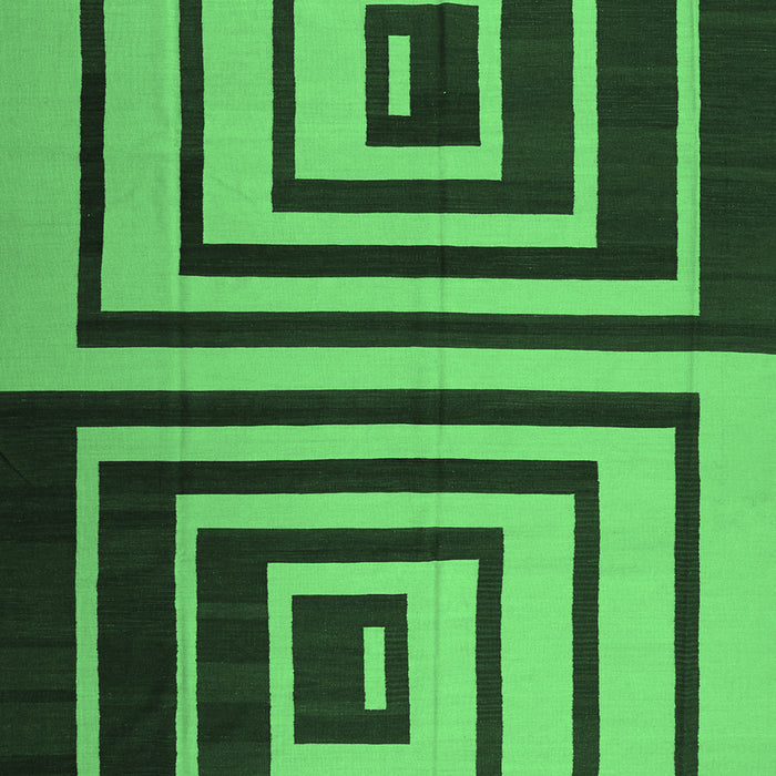 Machine Washable Abstract Emerald Green Contemporary Area Rugs, wshcon1704emgrn