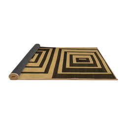 Sideview of Abstract Brown Contemporary Rug, con1704brn