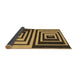 Sideview of Abstract Brown Contemporary Rug, con1704brn