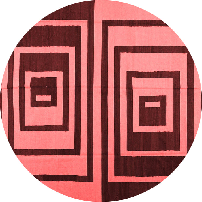 Abstract Red Contemporary Rug, con1704red