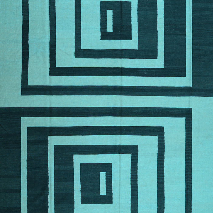 Abstract Light Blue Contemporary Rug, con1704lblu