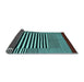 Sideview of Abstract Light Blue Contemporary Rug, con1705lblu