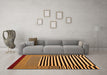 Machine Washable Abstract Orange Contemporary Area Rugs in a Living Room, wshcon1705org