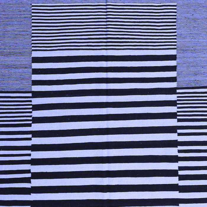 Abstract Blue Contemporary Rug, con1705blu