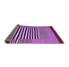 Sideview of Abstract Purple Contemporary Rug, con1705pur