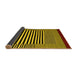 Sideview of Abstract Yellow Contemporary Rug, con1705yw