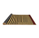 Sideview of Abstract Brown Contemporary Rug, con1705brn