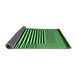 Sideview of Abstract Emerald Green Contemporary Rug, con1705emgrn