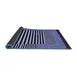 Sideview of Abstract Blue Contemporary Rug, con1705blu