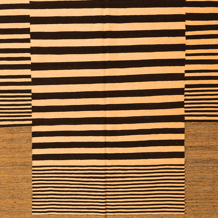 Abstract Orange Contemporary Rug, con1705org