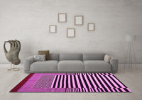 Machine Washable Abstract Pink Contemporary Rug, wshcon1705pnk