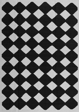 Abstract Gray Contemporary Rug, con1706gry