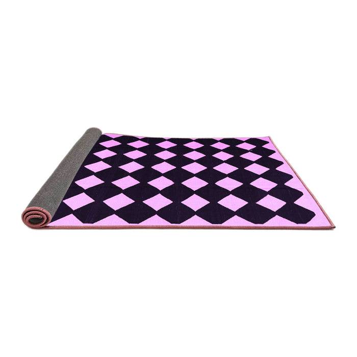 Sideview of Abstract Purple Contemporary Rug, con1706pur