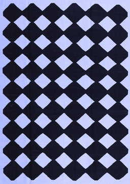 Abstract Blue Contemporary Rug, con1706blu