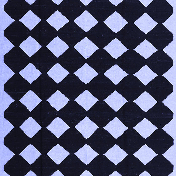 Abstract Blue Contemporary Rug, con1706blu