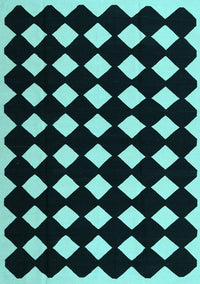 Abstract Light Blue Contemporary Rug, con1706lblu