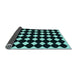 Sideview of Abstract Light Blue Contemporary Rug, con1706lblu