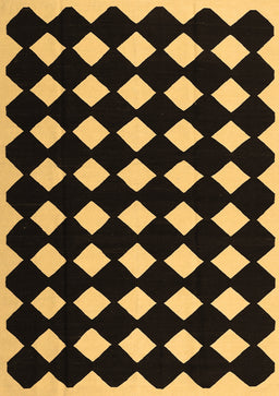 Abstract Brown Contemporary Rug, con1706brn