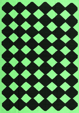 Abstract Emerald Green Contemporary Rug, con1706emgrn