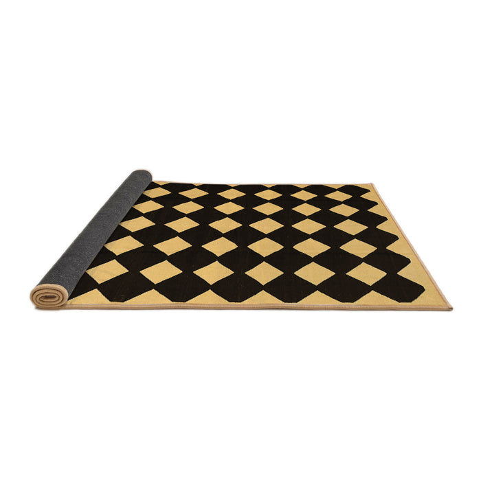 Sideview of Abstract Brown Contemporary Rug, con1706brn