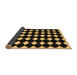 Sideview of Abstract Brown Contemporary Rug, con1706brn