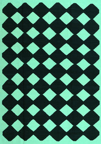 Abstract Turquoise Contemporary Rug, con1706turq