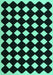 Abstract Turquoise Contemporary Rug, con1706turq