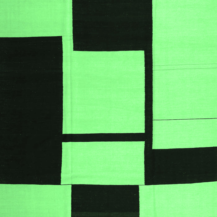 Abstract Emerald Green Contemporary Rug, con1707emgrn